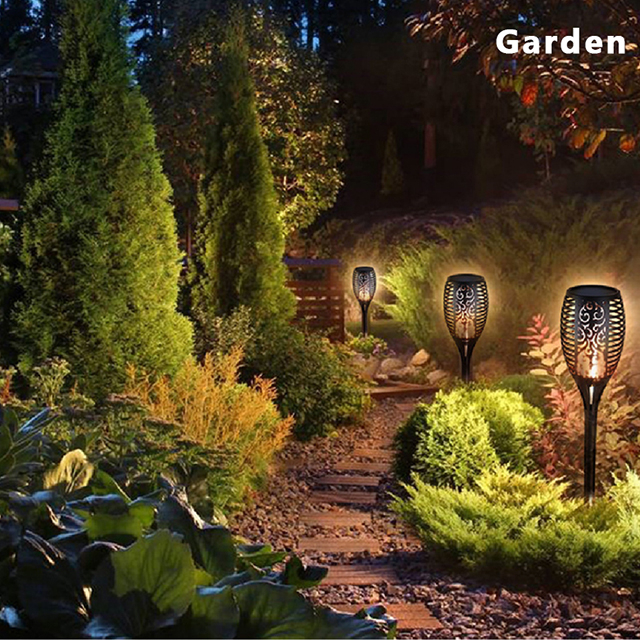 96LED Solar Flame Light