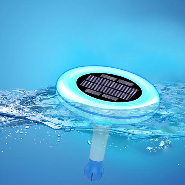 Solar Pool Light and Wireless Thermomete