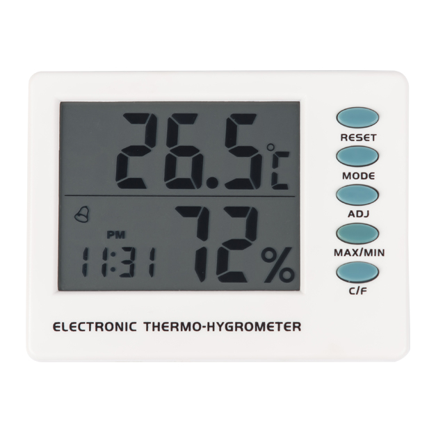 Thermo-Hygrometer With Clock and Weather 