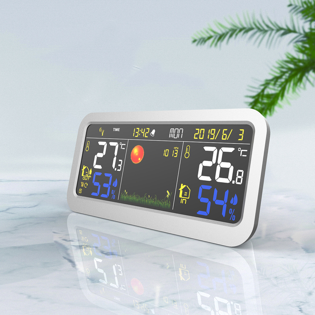 Wireless Color Weather Station with USB Charging