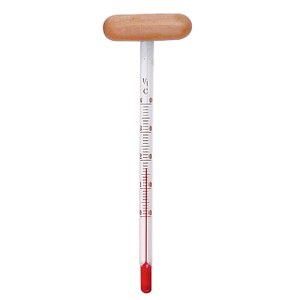 Glass thermometer for wine