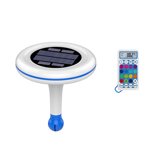 Solar Pool Light and Wireless Thermomete