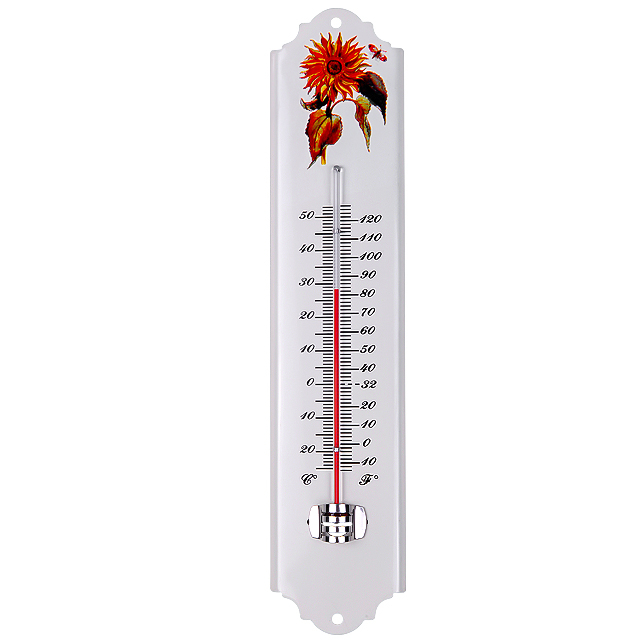 Indoor And Outdoor Metal Thermometer