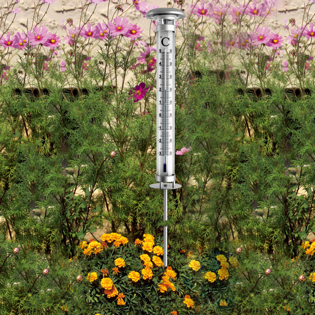 Digital Solar Lawn Thermometer with Light