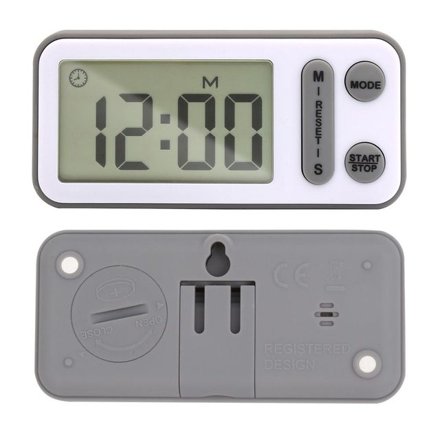 Digital Kitchen Cooking Timer with Large Screen, Loud Alarm, Magnetic Backing, Table Standing, Wall Hanging Hole