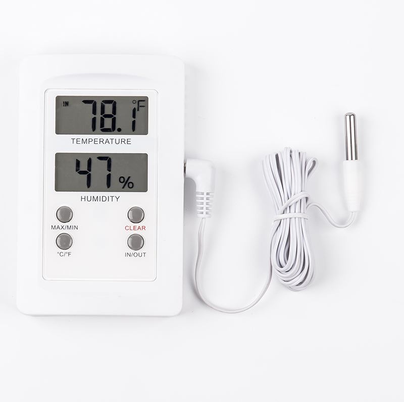 Digital Thermometer And Hygrometer With Sensor
